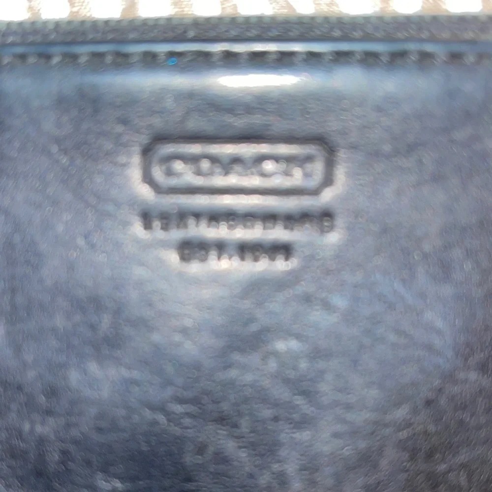 Coach Vintage Black Leather Coin or Pouch Coach